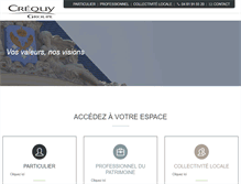 Tablet Screenshot of groupecrequy.fr
